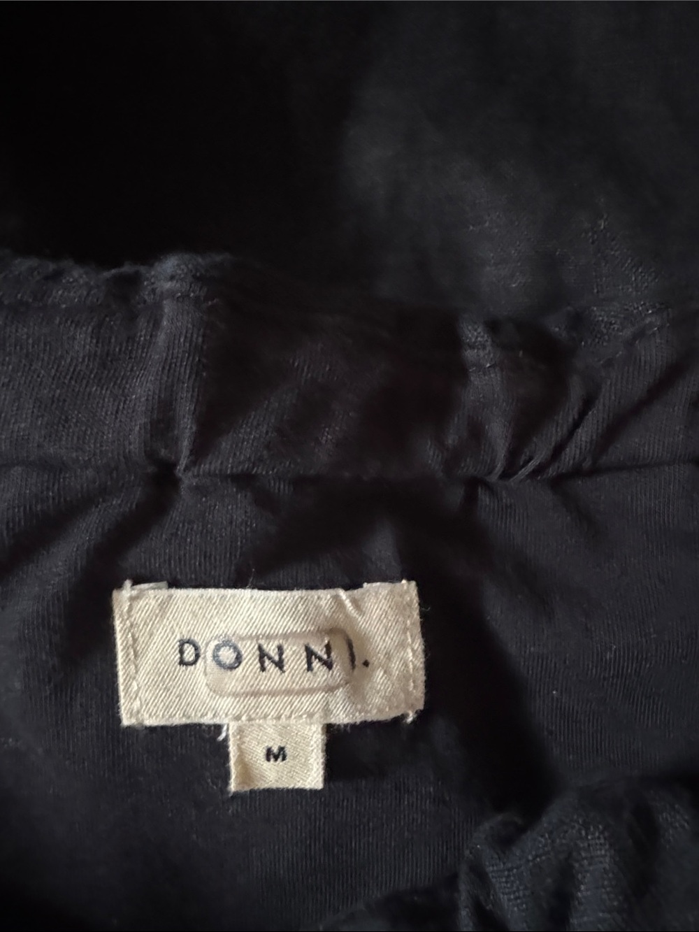 DONNI Black Linen Midi Dress - Picture 2 of 4